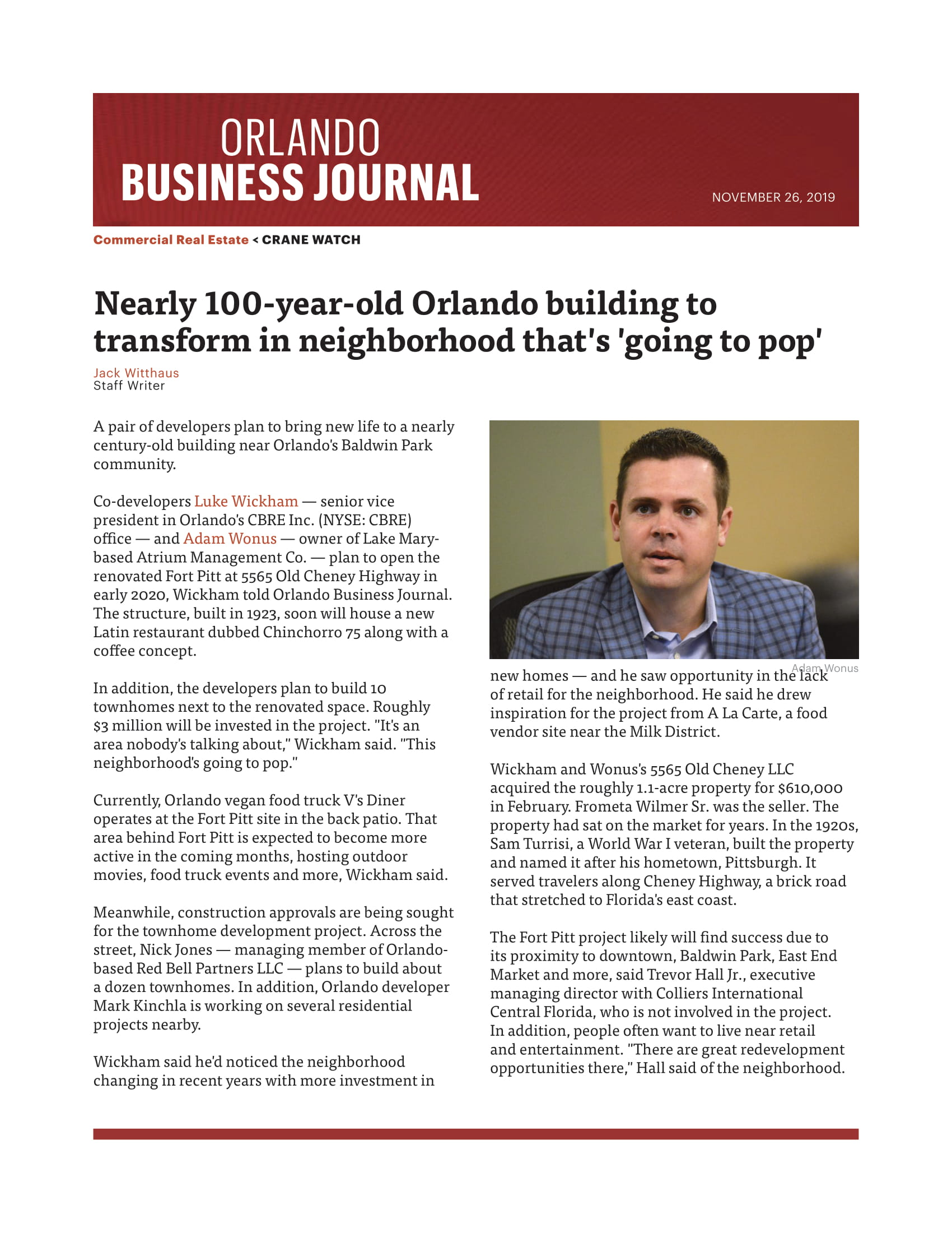 Nearly 100-year-old Orlando Building to Transform in Neighborhood that's 'Going to Pop'